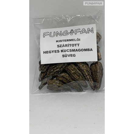Szárított hegyes kucsmagomba süveg