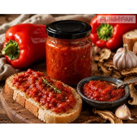 Kápia paprikás - gévagombás chutney